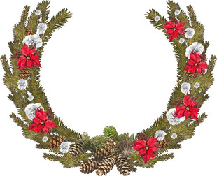 圣诞花环装饰
