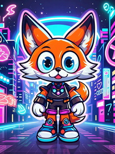 未来感狐狸机器人