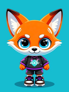 可爱小狐狸卡通形象