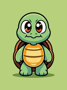 可爱卡通小乌龟形象