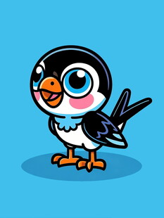 可爱卡通小鸟形象