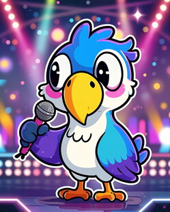 蓝鹦鹉舞台演唱