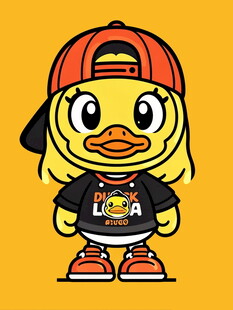 潮酷小黄鸭卡通形象