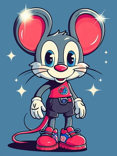 时尚酷炫小老鼠