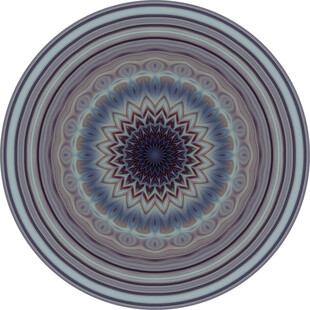 精美圆形抽象花纹图案