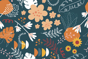 花卉植物图案背景设计