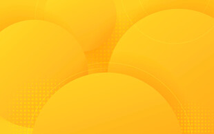 黄色圆形几何抽象背景图