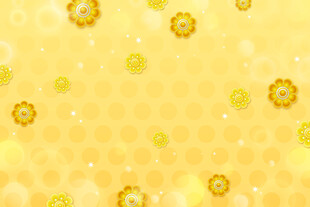 黄色花朵蜂巢背景图案