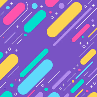 多彩几何线条抽象背景图