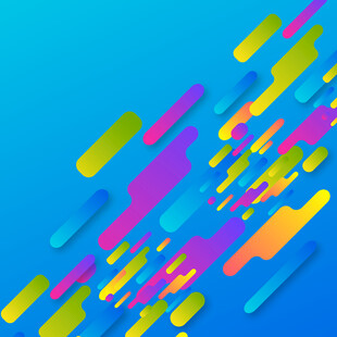 多彩几何元素动感背景图