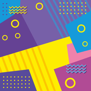 多彩几何抽象图案背景