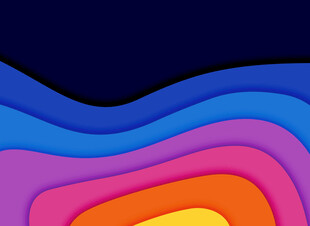 多彩波浪抽象背景图案