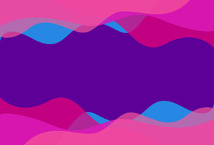 多彩波浪抽象背景图