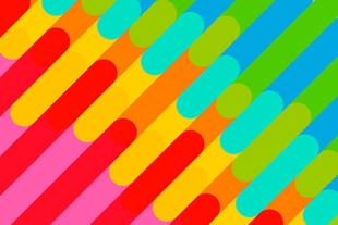 多彩条纹几何图案背景