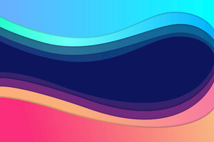 多彩波浪渐变背景图案