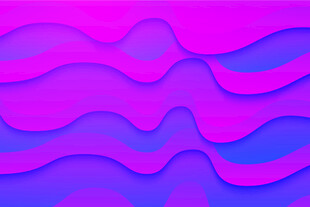 梦幻渐变波浪背景图案
