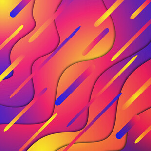 绚丽多彩抽象线条背景图
