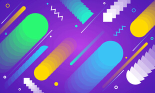 多彩几何抽象背景图案