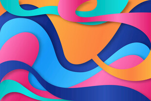 多彩流体渐变抽象背景图