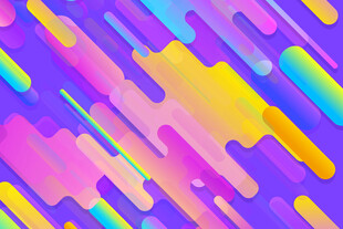 多彩渐变流体线条背景图