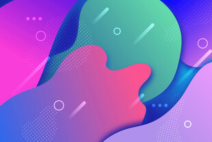 多彩流体抽象背景图案