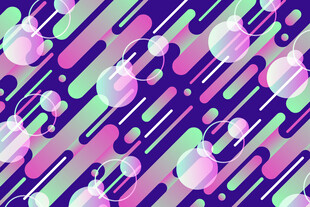 多彩几何抽象图案背景