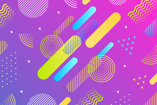 炫彩几何抽象背景图案