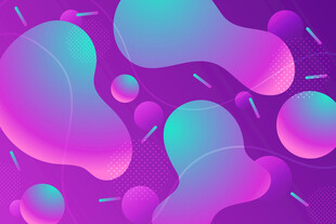 梦幻流体渐变抽象背景图