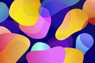 多彩几何抽象图案背景