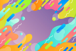 多彩抽象几何图案背景