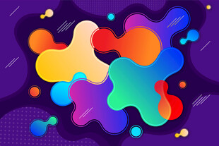 多彩流体抽象艺术图案