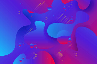 梦幻渐变流体艺术图案