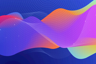 绚丽多彩流体渐变抽象图案