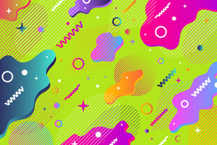 多彩抽象几何图案背景