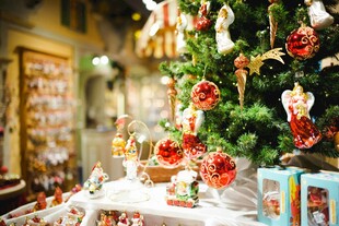 温馨圣诞装饰场景