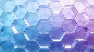 梦幻六边形渐变纹理背景