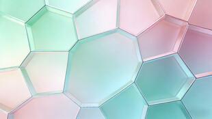 多彩六边形几何背景图案