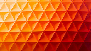 橙色几何三角渐变背景图