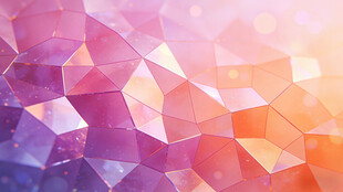 梦幻多边形渐变背景图案