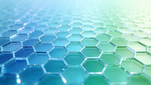 六边形渐变纹理背景图案