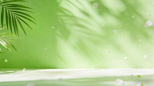 清新绿意背景图