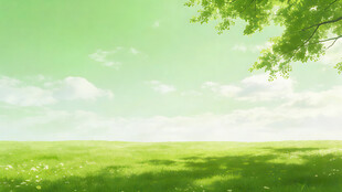 绿意盎然的清新自然风景