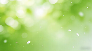 清新绿意 飘落的白色微粒