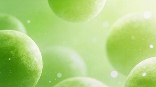 绿色清新细胞微观景象