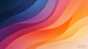 多彩渐变波浪背景图案