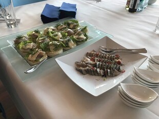 美味海鲜摆盘展示