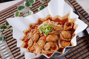 美味香辣扇贝肉