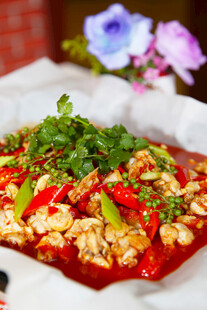 香辣可口的凉拌麻辣鸡块