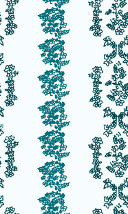 蓝绿色植物图案纹理设计