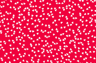 红色背景白色点状图案